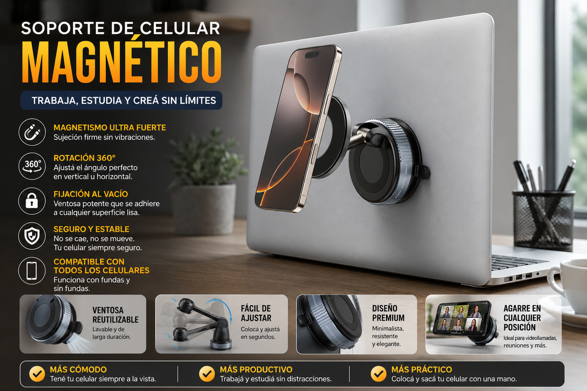 Soporte magnetico 360° PREMIUM